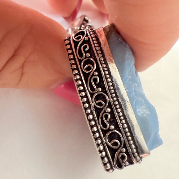 NWOT Sterling silver 925 pendant with gemstone - Picture 2 of 4